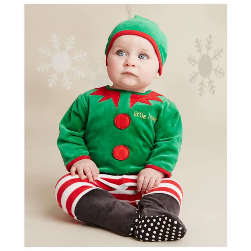 Christmas Baby Rompers Santa Costumes Baby Clothing Sets Overall Baby Boy Clothes Jumpsuit Roupa De Bebe Roupas Para Bebe Menino