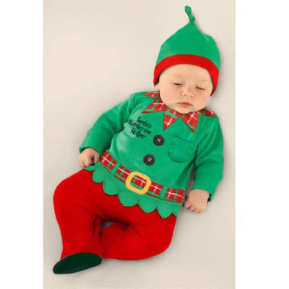 Christmas Baby Rompers Santa Costumes Baby Clothing Sets Overall Baby Boy Clothes Jumpsuit Roupa De Bebe Roupas Para Bebe Menino